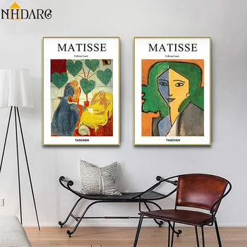 Arta de perete Postere si Printuri Panza Pictura Poze de Perete pentru Camera de zi Henri Matisse Design de Moda Vogue Decor Acasă Cuadros