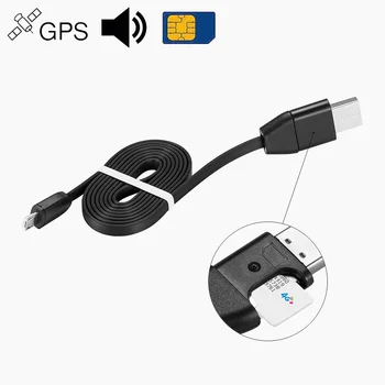Auto GPS de Localizare a Vehiculului Activitate Tracker, Dispozitive de Alarmă Tracker Cablu USB Încărcător Asculta Sunetul Audio GSM GPRS pentru iPhone Android