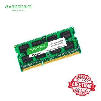 Avanshare 2GB 4GB 8GB DDR3 DDR3L NBL NB3 1066MHz 1333MHz 1600MHz pentru Laptop Memorie RAM DE 1.35 V 1.5 V Pentru Notebook