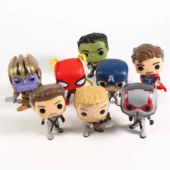 Avengers Endgame Fier Ant Man Captain America, Hulk, Thor, Spiderman Doctor Ciudat Thanos PVC Figurine Jucarii 8pcs/set