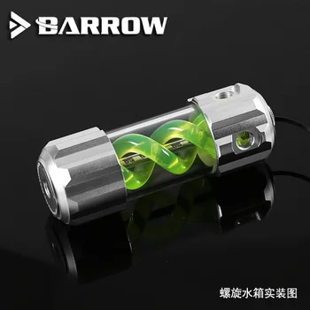 BARROW Aurora 5V GND RGB Lumina 3Pin la Placa de baza AURA Suport 155mm / 205mm / 255mm T-Virus Cilindric de Apă Rezervor de lichid de Răcire