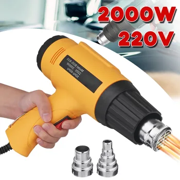 Becornce 220V 2000W Industriale Temperatura Reglabila cu Aer Cald Pistol Suflantă de Căldură-Gun W/3 5 Duze Noi 2 Culori Scule electrice