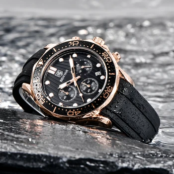 BENYAR 2020 Nouă Bărbați Cuarț Ceasuri de Top de Brand de Lux Ceas de mână pentru Bărbați din Oțel Inoxidabil Ceas Pentru Bărbați Impermeabil Ceas Cronograf