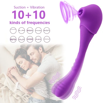 Biberon Clit Sucker Supt Vibrator Vibratoare Sex Oral Penis artificial Vibratoare punctul G Masaj Jucarii Sexuale pentru Femei Stimulator Clitoris