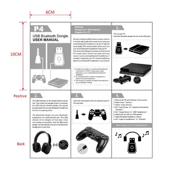 Bluetooth Wireless Adaptor , Gamepad Controler de Joc Consola Căști setul cu Cască USB Dongle Pentru Consola Adaptor Accesorii