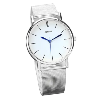 Brand Ceasuri Femei de Moda Ceas Argintiu din Oțel Inoxidabil Trupa Cuarț Încheietura Ceasuri pentru Femei Doamnelor Ceas Bayan Kol Saati