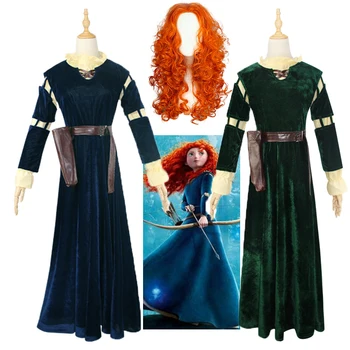 Brave Merida Printesa rochie de cosplay Costum Curajos Costum de haine curajos legenda merida Rochie Fata rochie de până printesa la petrecere
