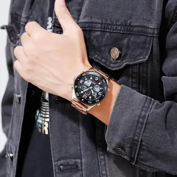 Bărbați Ceas Digital de Brand de Lux SKMEI Cronometru Cronograf Sport Ceas de mână de Moda pentru Bărbați din Oțel Inoxidabil Brățară Ceas Deșteptător