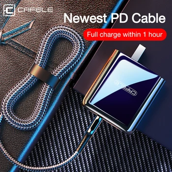 CAFELE 5A C USB cablu de Încărcare QC4.0+ Tip C Cablu pentru huawei, xiaomi, samsung OPUS VIVO 30W Încărcător Rapid de date Cablu de sincronizare