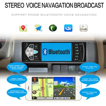 Camecho Radio Auto 1 din 4022d radio FM auto Auto Audio Stereo Bluetooth Autoradio Suport Camera cu vedere în Spate Volan Controlul