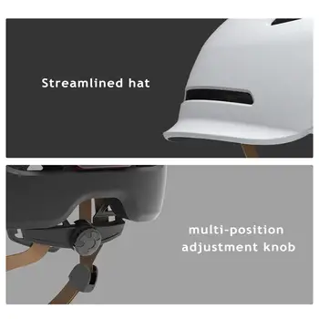 Cască de protecție cu Lumină de Avertizare pentru Xiaomi Mijia M365 M365 Pro Scooter Skateboard Ninebot ES1 ES2 ES3 ES4