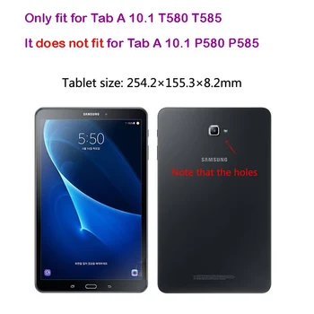 Caz pentru Samsung Galaxy Tab 10.1 T580 T585 2016 Grele 2 in 1 Hibrid Robust, Durabil husa pentru T580N+Film+Pen