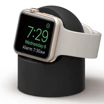 Cel mai bun Silicon pentru Apple Watch de Încărcare Standuri Dock Suport pentru Apple Watch Serie 5/4/3/2/1 44mm/42mm/40mm/38mm accesorii ceas