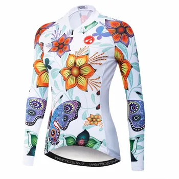 Ciclism cu maneca lunga Jersey pentru femei Tricou de Biciclete 2018 drum MTB biciclete Imbracaminte de Munte echipa maillot de Curse Tricouri Ropa Ciclismo