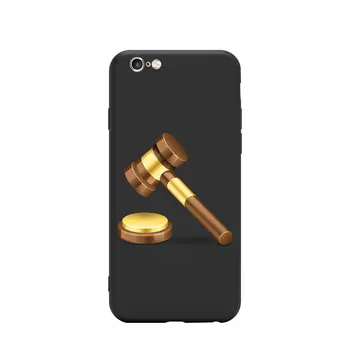 Ciocănel Tema Student la Drept Avocat Judecător Justiție TPU Cazuri de Telefon Pentru iPhone 6 7 8 S XR X Plus 11 Pro Max