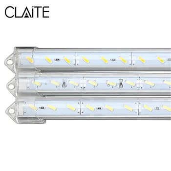 CLAITE Bar LED 12V DC Lumina 50cm 9W 1800lm SMD 7020 Impermeabil IP44 36 LED-uri Rigide, Benzi de Lumină Cabinet Pentru Bucătărie În Cabinet