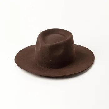 Clasic Simțit Pălărie Fedora Firma Margine Largă Lână Pălărie Panama pentru Femei Barbati Cowboy Vest Jazz Pălărie Derby Biserica Petrecere de Nunta Pălărie