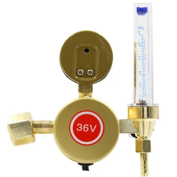 CO2 Gaz Regulator cu Dublu Filtru de Gaze 36V/220V Debitmetru de Sudare cu Gaz Supapele Regulatoare de Sudare Manometru pentru Sudor Tig Mig