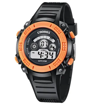 COOBOS sport în aer liber, ceas impermeabil drumeții electronice băiat ceas barbati LED elev multi-funcție ceas masculin