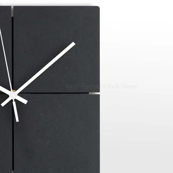 Creative Mare De Lemn Ceas De Perete Tăcut Pătrat Cuarț Ceas Decorativ Din Lemn Cu Design Modern Europa Agățat Ceasuri De Perete Decor Acasă
