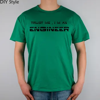 CREDE-MA eu sunt inginer tricou bumbac Lycra sus 10985 de Moda de Brand t camasa barbati nou, de înaltă calitate