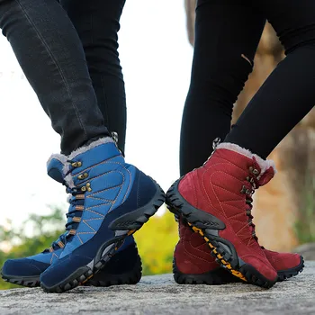 Cuplu De Drumeții De Iarnă Pantofi Trekking Pantofi Bărbați Femei Exterior Rezistent La Apa Alpinism, Vânătoare Botas Nealunecoase Portabil Tactice Cizme