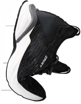 Cyabmoz Barbati adidasi Înălțime continuă pantofi Lift ochiurilor de Plasă Respirabil Om de Pantofi 6/8/10CM Dantelă sus în aer liber de Agrement Nou pantofi Casual