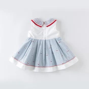 DB13002 dave bella vara fetita printesa de imprimare rochie cu dungi copii de moda rochie de petrecere copii sugari lolita haine