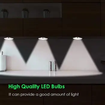 De Noapte LED-uri Senzor de Lumina de Noapte Cabinet Coridor Senzor Inteligent de Lumină Inteligent Senzor de Mișcare Toaletă Lumina de Noapte