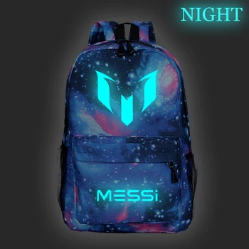 De Vânzare la cald Messi Luminos Saci de Băieți Fete Elevii Rucsac Scoala de Moda Messi 10 ghiozdan Adolescenti Bărbați Femei Rucsac de Călătorie