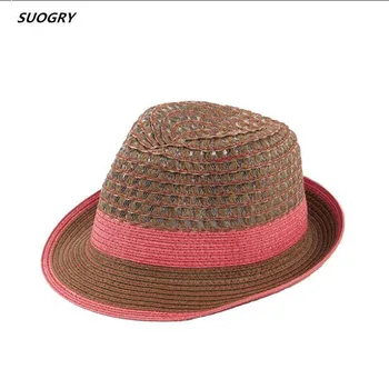 De Vânzare La Cald Pălărie De Vară Pentru Femei 2016 Plaja Paie, Pălării Panama Pentru Bărbați La Modă Unisex Pălărie Trilby Jazz Pălării De Călătorie Panama În Aer Liber Pălării