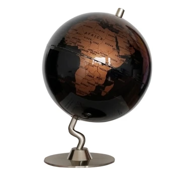 Dia 14cm Geografia Globo Face Mapa Mundi Glob Pământ Ornamente de Epocă bază de Metal Glob Constelație Hartă