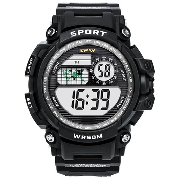 Digital Ceas Sport, Alarmă, Cronograf rezistent la apa 50m Ceas LED de sex Masculin Relogios Masculino de Fitness