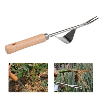 Din Oțel Inoxidabil Root Lifter Weeder Grădină Instrument De Grădinărit Scarificator Multifunctional Plivitul Săpat Lopată Menarha Coloană