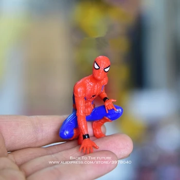 Disney Marvel Avengers Spider Man ghemuit 5cm de Acțiune Figura Postura de Model Anime Decor Colecție de Figurine Jucarii copii model
