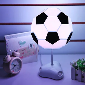 DIY Creative de Colorat Fotbal Lumina de Noapte Lămpi de Birou USB Lampă de Masă cu LED Lumini de Noapte pentru Acasă Decor Dormitor