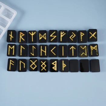 DIY Cristal Epoxidice Mucegai Rune Scrisoare Personalitate Creatoare Divinație Energie Simbol Mucegai Silicon