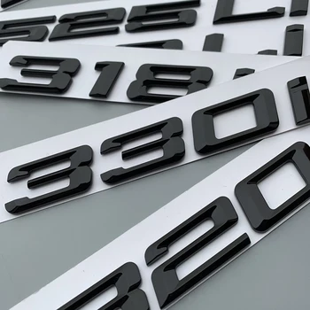 DIY Litera M Li Număr 0-8 Emblema de BMW M128i M220i M228i M318i M320Li 4M28i M520Li M640i M730i M750Li Portbagaj Logo-ul Autocolant