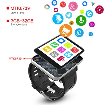 DM100 4G Smart Watch Oameni cu Cartela SIM Camera foto de 5MP Video Chat de Monitorizare a ritmului Cardiac IP67 rezistent la apa Smartwatches WIFI 3G 16G 32G