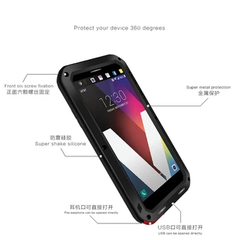 Dragostea Mei Caz de Metal Pentru LG V30 Plus V35 V40 V50 ThinQ Telefon rezistent la Socuri Acoperi Caz Pentru LG G7 ThinQ Corp Plin Anti-Toamna Armura Caz