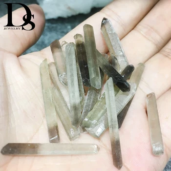 DS 10buc/lot Naturale Cristal de Cuart Fumuriu Punct Bagheta Lemuriana Semințe de Cristal~Wicca,Chakra Reiki de Vindecare,Trezește și Dinamizează