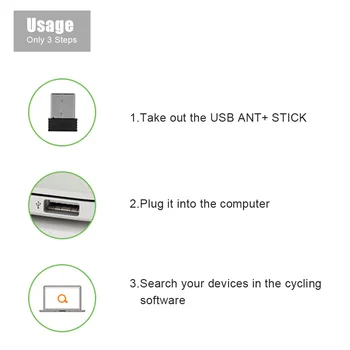 Dual-Mode de Viteză Senzor de Cadență pentru Garmin Wireless Cadență Receptor ANT+ Stick USB Receptor Biciclete ANT+ Bluetooth Computer Bicicleta