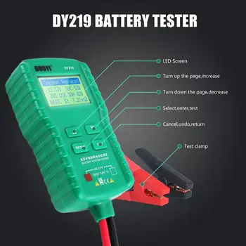 DUOYI DY219 12V 24V Baterie de Masina Tester de Diagnosticare Auto Digitale de Tensiune Încărcător Circuit de încărcare Tester Analizor Instrument de Diagnosticare