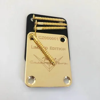 EDIȚIE LIMITATĂ Aur Custom Shop Gât Placa De Strat/Tele Chitara Electrica instrument muzical părți, inclusiv șurub
