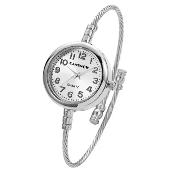 Femei Ceasul Mic De Aur Brățară Brățară De Argint Ceasuri De Lux Din Oțel Inoxidabil Doamnelor Cuarț Ceas De Brand Rochie Casual, Ceasuri