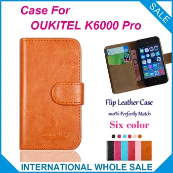 Fierbinte! OUKITEL K6000 Pro Caz de Înaltă Calitate nou stil Piele caz pentru OUKITEL K6000 Pro Caz Cu 2 Titularul Cardului de Saci de Portofel