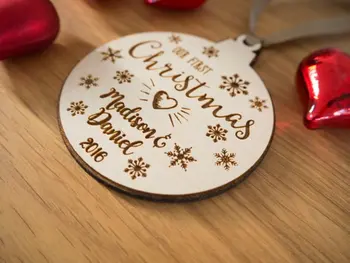 Fulg de nea crăciun Decoratiuni -,Personalizate Cadou de Aniversare ,Prietena Cadou cu Gaura Ornamente DIY Artizanat