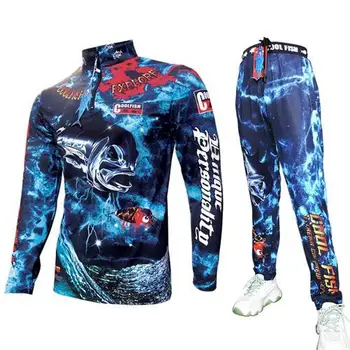 Furakuma Pescuit-haine Anti-UV costume de pescuit Ciclism costume de protecție solară de uscare rapidă ventilație Respirabil matase de gheață Drumeții