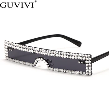 Fără ramă Steampunk ochelari de Soare Femei 2020 Lux Dreptunghi Diamond Ochelari de Soare Vintage Punk ochelari de Soare Barbati Nuante UV400 Oculos