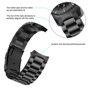 Fără spații Curea pentru samsung galaxy watch 46mm de Viteze S3 Frontieră banda correa pentru samsung Gear S3 Clasic watchband pulseira brățară
